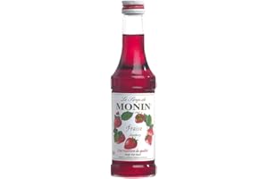 Monin Sciroppo alla Fragola, Dolciumi, per Caffè, Accessori Bar, Bottiglia da 250 ml