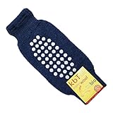 Hergestellt in Deutschland Hirsch Natur Baby Krabbelschoner aus Bio-Schurwolle mit Stoppern (One Size, Jeans)