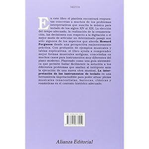 La interpretación de los instrumentos de teclado: Desde el siglo XIV al XIX (Alianza Música (Am))