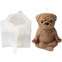 3D-Yoga-Hunde-Silikonform – Flexible Gussform Für Kerzen, Seife, Schokolade, Harz & Mehr (Hund C)