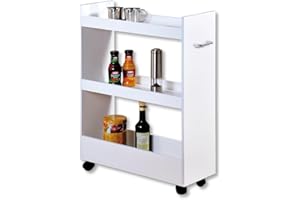 Kesper Regał wnękowy, biały, 22 x 60 x 79 cm