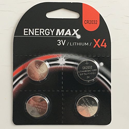 Equilibre et Aventure  Lot de 4 Piles Bouton CR2032 - 3V / Lithium sous 4 Blister individuels pré-découpés