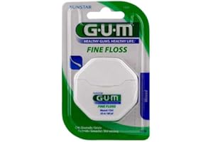 SUNSTAR GUM FineFloss 1555 - Nić cienka miętowa 55m