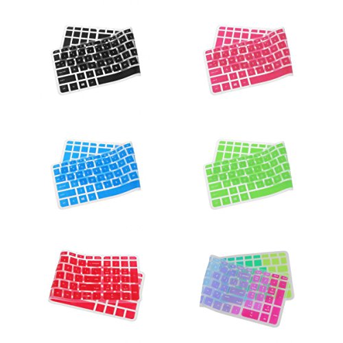 Gazechimp 6 Stk. Silikon Tastaturschutz QWERTY Keyboard Abdeckung Schutzhülle für 15″ HP Pavilion - 2