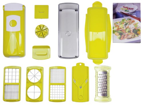 Original Genius Nicer Dicer Plus Set , 13-tlg. Gemüseschneider Obstschneider NEU (GRÜN) - 2