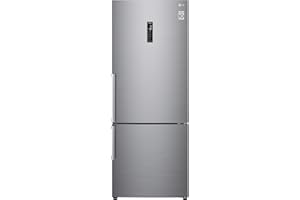 LG GBB567PZCMB Frigorifero Combinato Total No Frost, 462L, Larghezza 70cm, Wi-Fi, Door & Linear Cooling, Cassetto Fresh Balancer, Display esterno, Compressore Smart Inverter, Smart Diagnosis, Inox