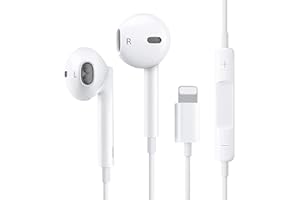 WSPLO Cuffie per iPhone,Cuffie iphone con filo In-Ear Earphones, Auricolari Cablato Isolamento Acustico Hi-Fi Stereo con Microfono e Controllo del Volume,Compatibile con iPhone 12/11/13/13Pro/8/7/SE/XS/XR/X