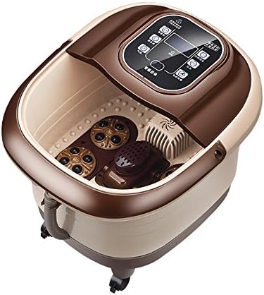 HINEW Foot Bath Spa With Water Heater (4 electric massage Turntable, wireless remote control, bubble)