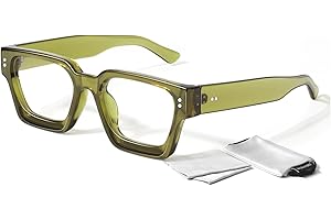 SUNIER Oversized Thick Square Fake Glasses for Women Men,Fashion Preppy Clear Lens Eyeglasses with 100% UV400 Protection