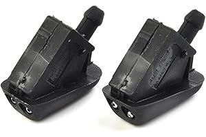 ZOEGNEER Set di 2 ugelli lavavetri per vari modelli Ford, appositamente progettati per Fiesta (01 08) e Focus MK2/MK3 (05 12)