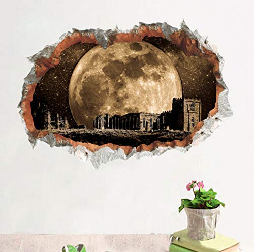 Preisvergleich Produktbild Lebendige Loch Weltraum Wandaufkleber Für Kinderzimmer Wissenschaft Traum Kinder Schlafzimmer Dekor Wandtattoos Poster 3D 50X70cm