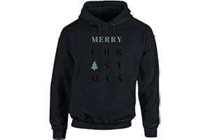 Hippowarehouse merry christmas tree unisex Hoodie hooded top