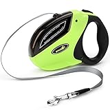 Pecute Retractil Correa de Perro con un Botón de Freno & Lock Correa Extensible 