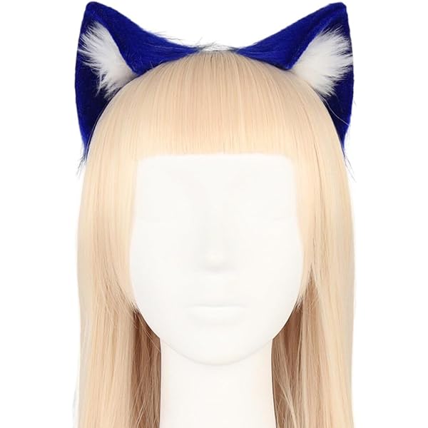 Plüsch Wolfsohren Stirnband – Verstellbar, Mehrfarbig, Für Cosplay & Halloween