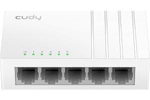 Cudy 5-portars Gigabit Ethernet-nätverksomkopplare, USB-C strömingång, GS105U