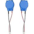 OTOTEC 2PCS CR2032 BIOS CMOS Battery 3V Compatible with Dell Latitude E4310 E6400 E6410 E6500 E6510 E5400 E5500 Series Button Cell Batteries 3 Pins 3 Wires