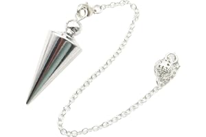 Hahhhha Kupferpendel für Wahrsagung, spiritueller Punkt, Reiki, Kupferkegel, Anhänger, Wahrsagung, Heilung, Wünschelruten, Pendel, Metallpendel, Spirituelles Punktpendel