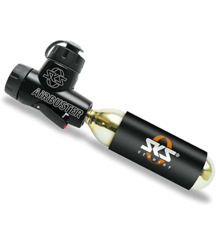 Crankbrothers Klic HV Pompa A Mano E CO2 Per Bicicletta – Con Manometro E Supporto Telaio, Midnight Edition, Valvola Presta/Schrader