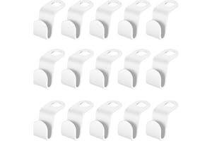 ‎YOOSSO Yoosso 50 Stück Kleiderbügel Platzsparend, Kleiderbügel Haken Platzsparende Kleiderbügel Verbindungshaken Mehrfach Kleiderbügel aus Kunststoff für Kleiderschrank Organizer (Weiß)