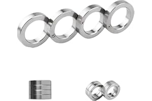 GRXMAEAT Folding Finger Ring, 4 Finger Trigger Ring, Stress Reducing Finger Ring, Fidget Toys Adults, Outdoor Toys, Anxiety Relief Items, Compact & Convenient Accessories (4 Finger, One Size)