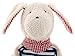 Sigikid Comforter Dog (White with Dark Blue Stripes)