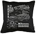 Produktbild TLM DMC-12 Blueprint Kissen mit Füllung 40x40cm