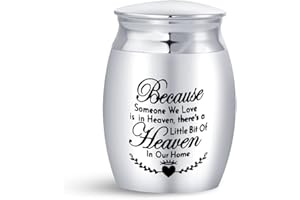 FGT Small Mini Urn for Ashes Family Dad Women Men Mum Dad Sister Brother Wife Husband Pets Heaven Paradise in Home Cremation Memorial Holder