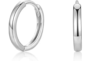 MASOP Ohrringe Silber,Creolen Silber 925 Stecker 8/10/12mm Damen Frauen Mädchen Herren