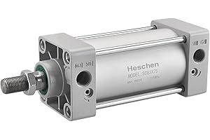 Heschen Cilindro Pneumatico Standard, SC 63-75, PT3/8'' Porta, Alesaggio 63mm, Corsa 75mm, Doppio Effetto