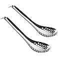 Spherification Spoon - Set of 2 Stainless Steel Spherification Spoon Molecular Mixologist Slotted Bar Spoon Kitchen - KICW0071 (Silver)