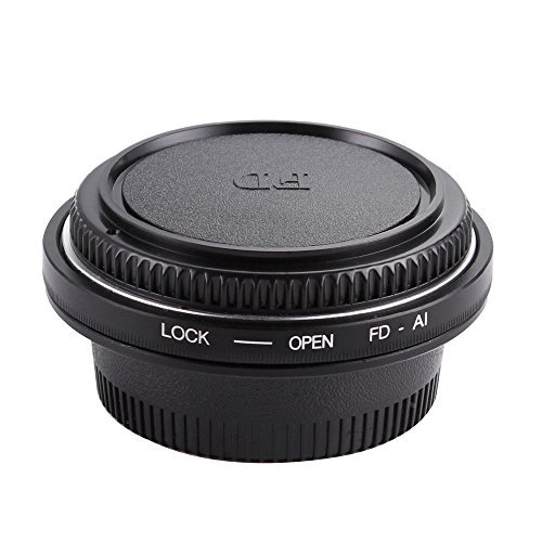 Fotga FD-AI Objectif Mont Adapteur avec Verre pour Lentille Canon FD FC pour Nikon AI F Mont D7200 D7100 D7000 D5500 D5300 D5200 D5100 D5000 D3300 D3200 D3100 D3000 D90 D80 D70 D60 D600 D610 D750 D800 D810