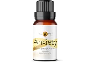 AROMA ENERGY Anxiety Life Essential Oil 10ml | Lavender, Bergamot & Ylang Ylang Pure & Natural Essential Oils | Aromatherapy Home Diffuser, Oil Burner, Massage, Candle Making, Bath