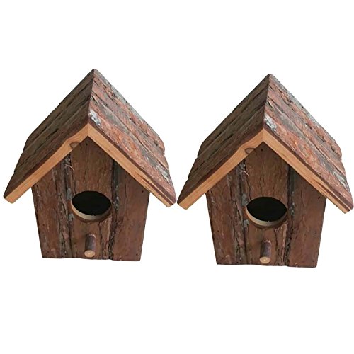 Heritage Madera Rústica 20832 de casa de pájaros para pequeños pájaros como blaum Hierro, petirrojo, Gorriones