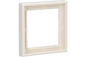 JUNG LS981W Marco, Duroplástico, Resistente al Rayado, Brillante Blanco Marfil, Simple, 81 X 81mm