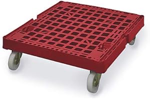 ‎CERTEO E.S.B. Rollplatte aus Kunststoff, Gesamtlänge 682 mm, feuerrot