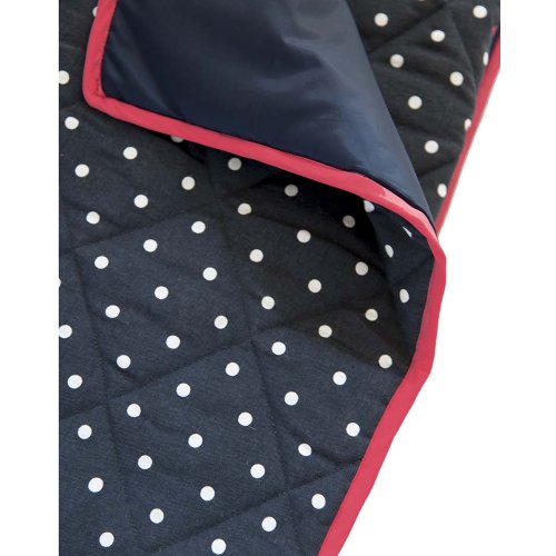 Dunkelblaue Picknickdecke 140x180cm (gepolstert) - 2