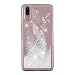 Produktbild HopMore Silikon Glitzer Handyhülle für Huawei P20 lite Hülle 3D Flüssig Transparent Muster Kreativ Lustig Schutzhülle Durchsichtig Handyhülle Stoßfest Gummi Cover Slim Bumper - Weiße Feder