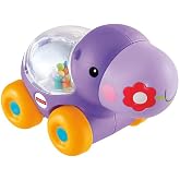 Fisher Price Poppity Ara&ccedil;lar, Emeklemeye Teşvik Edici Zıplayan Renkli Toplar, Eğlenceli Sesler, Mor Hipopotam, BGX30
