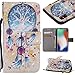 Produktbild für Smartphone Apple iPhone X/iPhone XS Hülle, Leder Tasche für Apple iPhone X/iPhone XS (5.8 Zoll) 2018 Flip Cover Handyhülle Bookstyle mit Magnet Kartenfächer Standfunktion # (5)