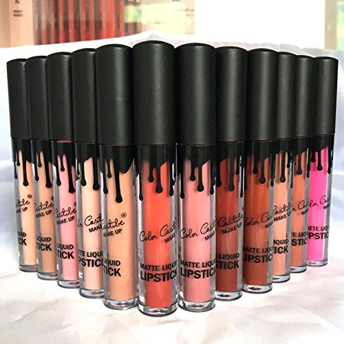 TOPBeauty 1Pcs Wasserdichtes Lippenstift Gloss Matt Lippenstift Matt Flüssig Lip Gloss #6 - 2