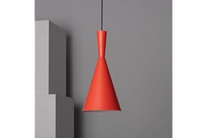 LEDKIA LIGHTING Lámpara Colgante Metal Lennon 1620xØ185 mm Terracota E27 Casquillo Gordo Aluminio Decoración Salón, Habitación, Dormitorio