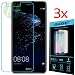 Produktbild P10 Lite - SET 3X Film Panzerglas Glas Schutzglas Hartglas für HUAWEI P10 LITE Wi-Fi Lte 4G Dual Sim 2,5D 9H Panzerfolie Schutz Folie Tempered Glass Touch Display + 1 trockenen Tuch + 1 feuchtes Tuch + Kunststoffverpackungen