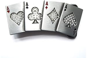 Urban Backwoods Four Aces I Gürtelschnalle für Wechselgürtel Buckle