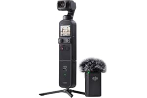 ‎DJI DJI Pocket 2 Creator Combo – kieszonkowa kamera do vlogowania, 3-osiowy gimbal mechaniczny, rejestrator wideo 4K, zdjęcia 64MP, ActiveTrack 3.0, wideo YouTube TikTok