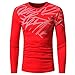 Produktbild Kobay Herren Männer Herbst Winter Top Fashion Printing Herren Langarm T-Shirt Bluse