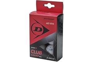 ‎DUNLOP Dunlop Club Champ 6er Tischtennis Bälle, Einsteiger Trainingsbälle