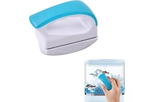 Bezavea Aquarium Magnetic Brush, Fish Tank Glass Brush, Magnetic Fish Tank Cleaner Small, Magnetic Algae Scraper, Aquatic Algae Scraper, Scrubber Floating Clean Brush for Fish Tank Algae Cleaning (B)