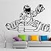 Produktbild Menschlichen Schlitten Kunst Wandaufkleber Selbstklebende Tapete für Babys Wohnzimmer Schlafzimmer Dekor Wandbild Wandtattoo Adesivo De Parede-100x60 cm