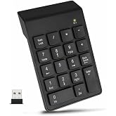 The Wlue Kablosuz Sayısal Tuş Takımı, 18 Tuşlu Numerik Keypad, Numpad Klavye