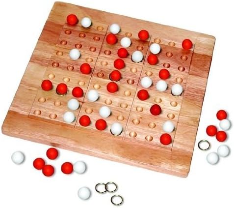 Tik Tac Ku Add On For ColorKu Games (Red and White Marbles)